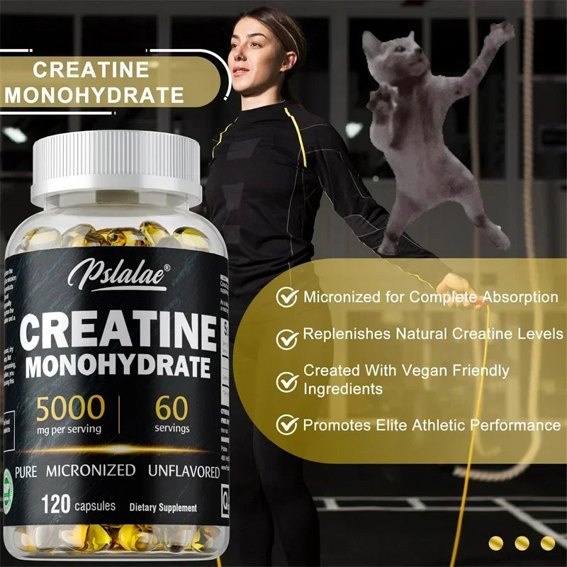 Monohidrato de creatina: apoya la salud muscular, promover la recuperación del entrenamiento, desarrollar los músculos, alivia la fatiga, mejora el rendimiento
