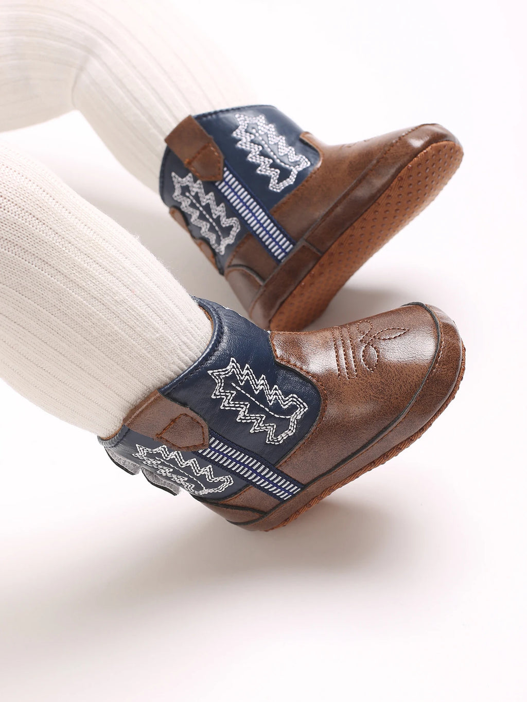 Baby Cowboy Boots - Western Style | Soft soled First Walking Shoes for Newborns and Preschoolers
