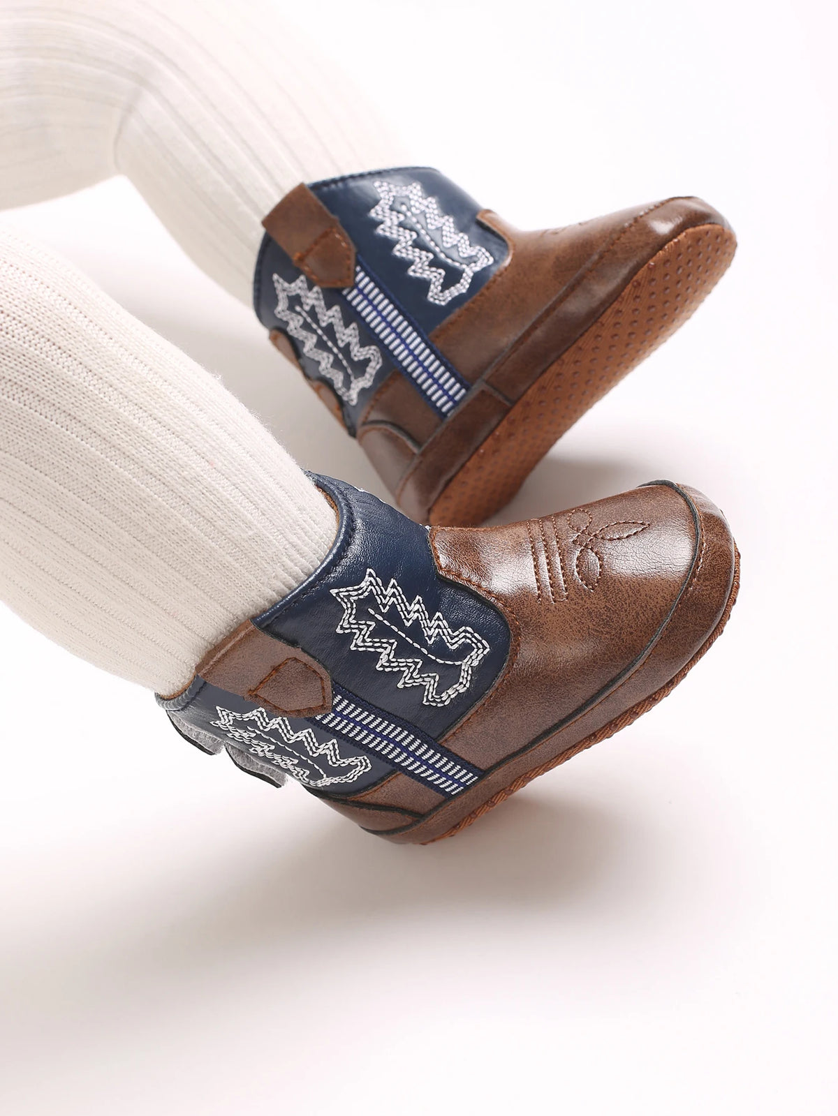 Baby Cowboy Boots - Western Style | Soft soled First Walking Shoes for Newborns and Preschoolers
