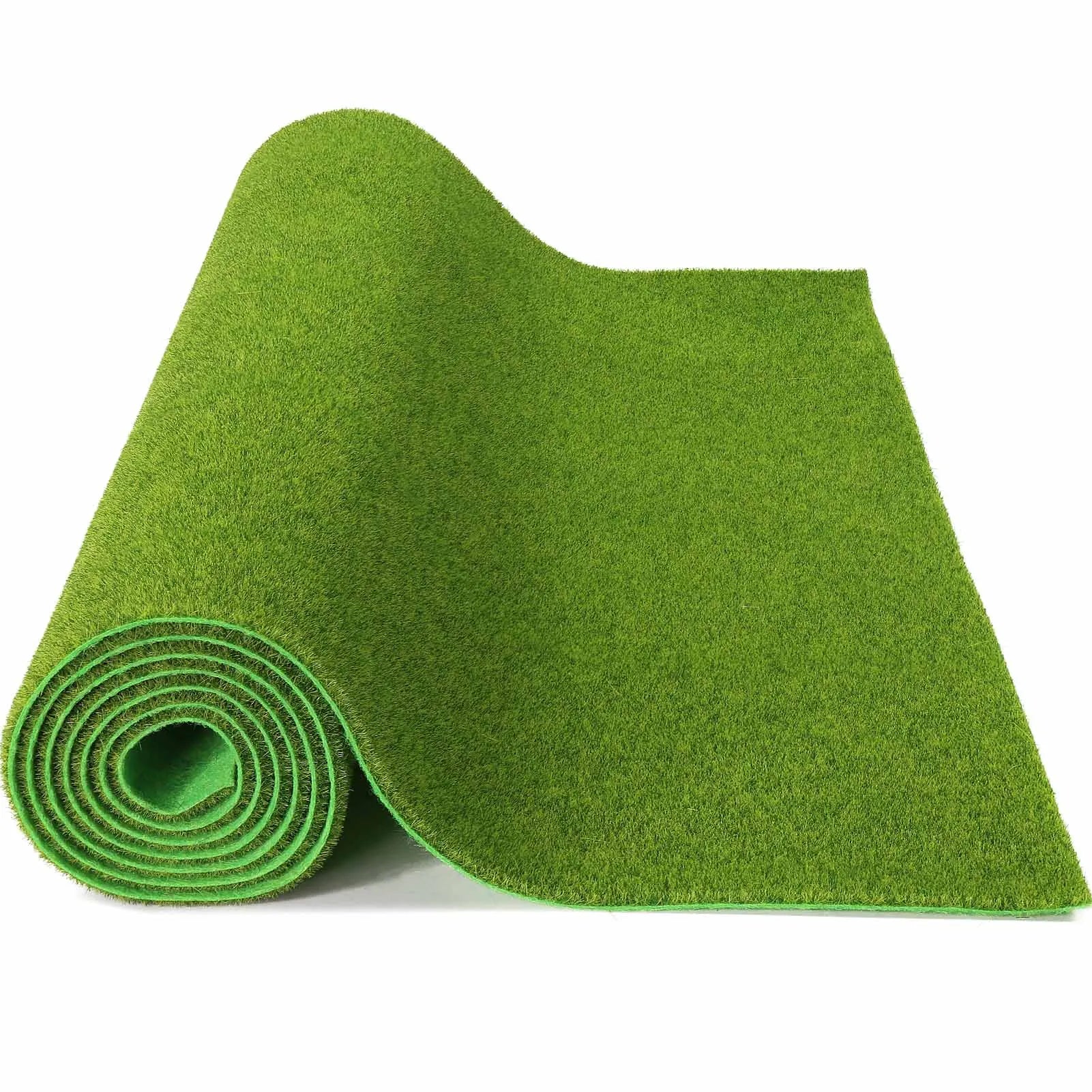 Evemodel-alfombrilla de césped Artificial verde, alfombras de césped para modelo de paisaje a escala HO O N, 41cm x 99cm, 3mm, 5mm, 8mm