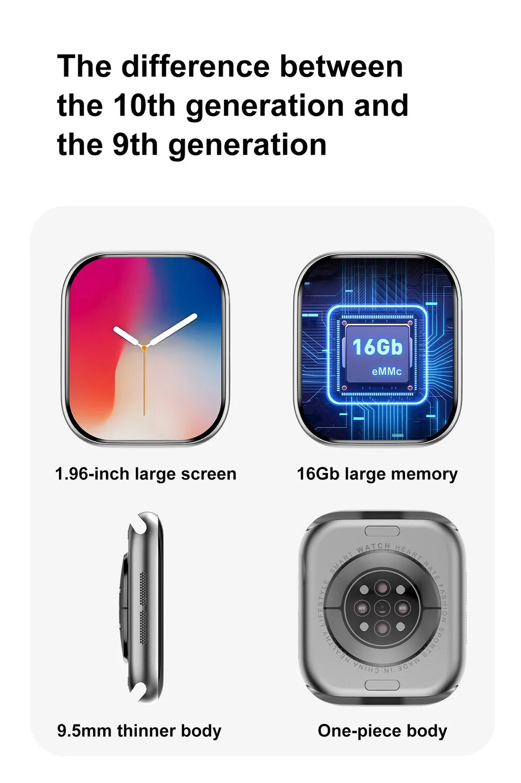 Nuevo reloj inteligente DT 10 con memoria grande de 16GB NFC, brújula de visión estéreo 3D, modo Muiti-Sport, reloj inteligente resistente al agua con llamadas Bluetooth