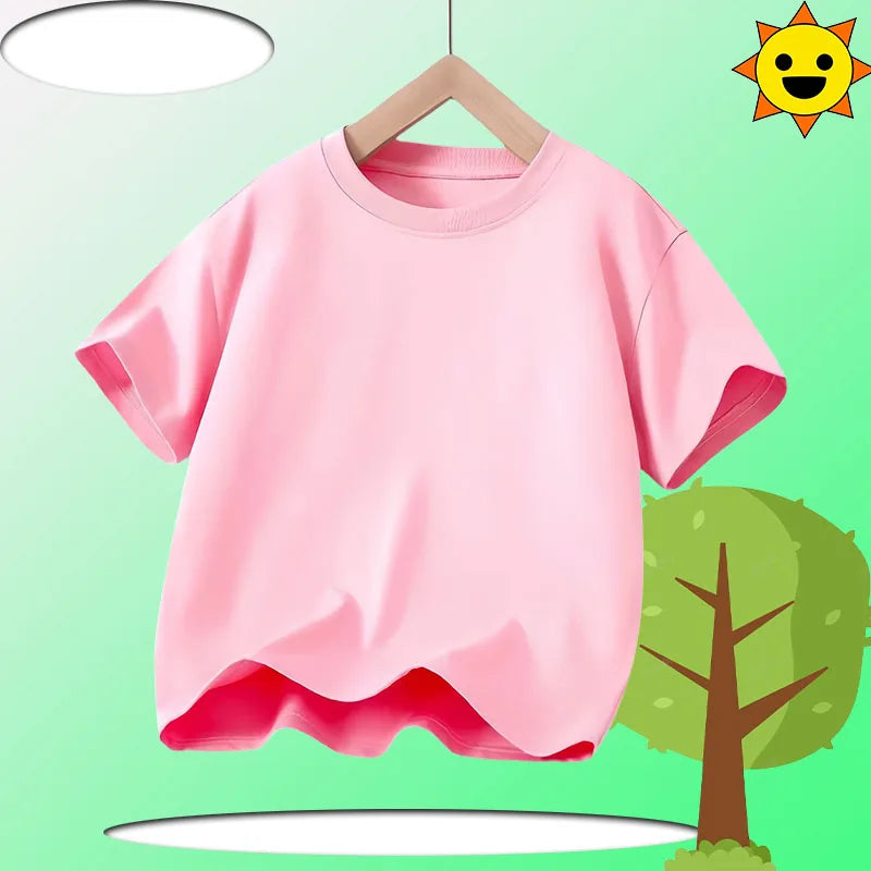 Children's KPOP Demon Hunters movie crewneck cartoon girls' and boys' T-shirt, casual print baby fashion clothing for summer